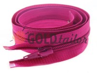 Zipper spiral type 5 on one slider 40 cm - 85 cm, pink 217