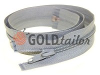 Zipper spiral type 5 on one slider 40 cm - 85 cm, gray 202