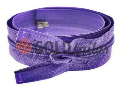 Zipper spiral type 5 on a slider 40 cm - 85 cm, purple 019 buy a wholesale and retail