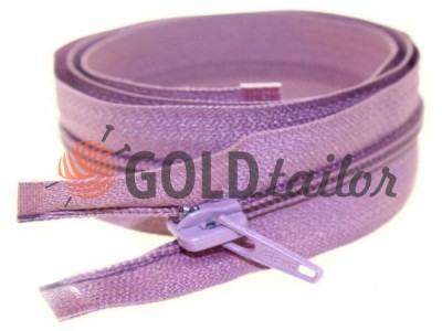 Zipper spiral type 5 on a slider 40 cm - 85 cm, purple 296 buy a wholesale and retail