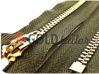 Zipper jeans YKK type 4.5, length 12 cm, 18 cm, olive