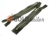 Buy zipper jean type 4, length 16 cm, olive, nickel teeth