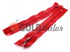 Zipper trousering spiral 18 cm type 4, color red 010, wholesale and retail