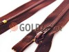 Zipper Baryshevskaya strengthened shoe spiral 18 cm type 6, color brown 048, wholesale and retail