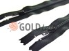 Zipper trousering YKK spiral 18 cm type 4, color black, wholesale and retail