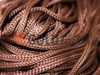 Cord for clothes 5 mm hollow, color brown 041