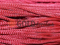 Cord for clothes 5 mm hollow, color red 011