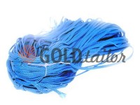 Cord braided flat 7mm, color blue