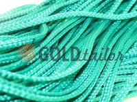 Cord braided flat 7mm, color green