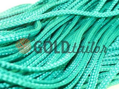 Cord 7 mm in a roll without filler, green wholesale and retail from 1 m