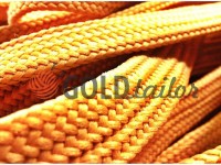 Cord braided flat 10mm, color beige