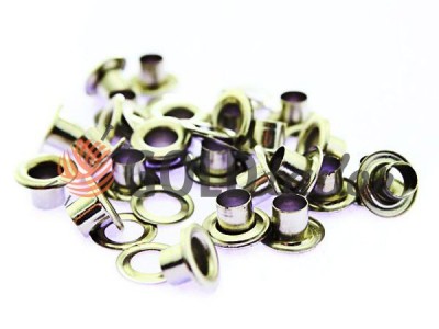 Luvers eyelets with steel ring 3 mm - 17 mm nickel color wholesale and retail