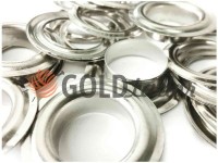 Luvers steel ring 13 mm, color nickel, 50 pcs