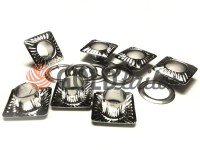 Luvers steel ring "Square 15 mm" 8 mm, color nickel, 50 pcs