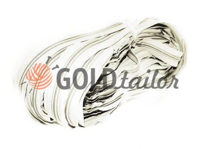 Zipper spiral roll white type 3 -type 10 wholesale and retail from 1 m