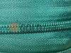 Zipper spiral roll green type 3 -type 10 wholesale and retail from 1 m