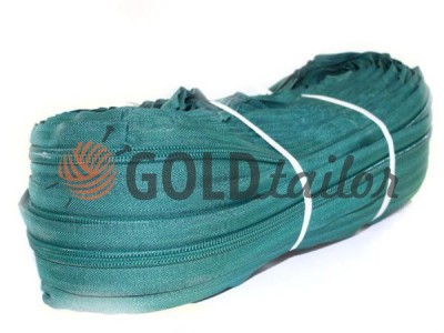 Zipper spiral roll green type 3 -type 10 wholesale and retail from 1 m