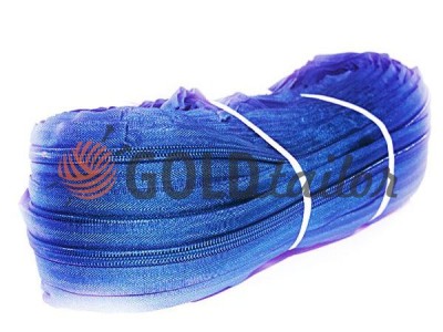 Zipper spiral roll blue type 3 -type 10 wholesale and retail from 1 m