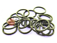 Ring steel 15 mm, thickness 1,8 mm, color black nickel