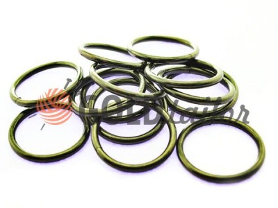 Buy a steel ring 25 mm, thickness 2,5 mm, color black nickel 1 piece wholesale and retail