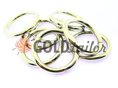 Buy a steel ring 32 mm, thickness 5 mm, color nickel 1 piece wholesale and retail