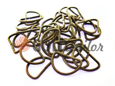 Buy a steel semiring 17 mm, thickness 1,5 mm, color antique wholesale and retail