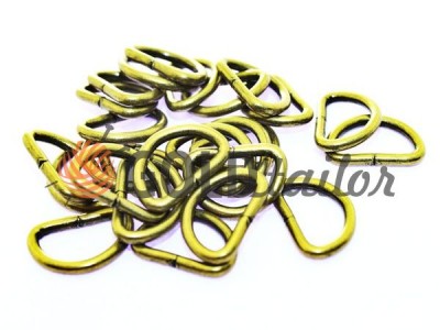 Buy a steel semiring 15 mm, thickness 2,4 mm, color antique wholesale and retail