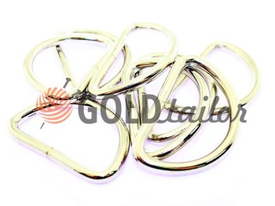 Buy a steel semiring 51 mm, thickness 4 mm, color nickel wholesale and retail