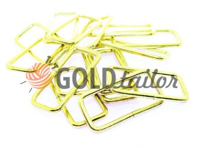 Buy metal frame 38 mm, thickness 2,5 mm, gold color 10 pcs