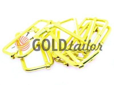 Buy limiter metal 50 mm, thickness 3 mm, color gold 10 pcs