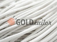 Cord elastic white 2,5 mm, 3 mm, 4 mm, 5 mm