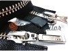 Zipper YKK metal type 5 the split two sliders, color black, nickel teeth buy in bulk