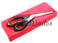 Shears tailors zig-zag with a plastic handle and a self-sharpening blades