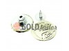 Buttons denim Fish of 17 mm, color, nickel, buy wholesale and retail 10 pcs