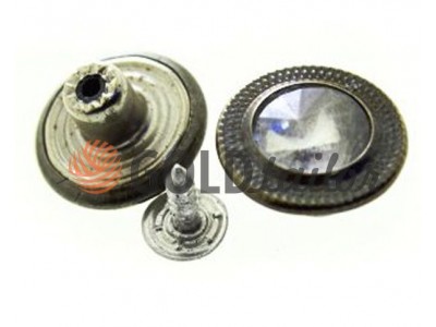 Buttons denim Relief-Stone of 17 mm, color, oxide, buy wholesale and retail 10 pcs