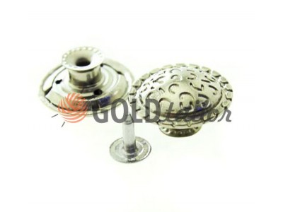 Buttons denim Cap of 17 mm, 20 mm, color, nickel, buy wholesale and retail 10 pcs