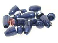 Tip bell plastic dark blue cord d= 5 mm, 10 pcs