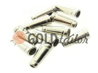 Tip bell tube plastic nickel 19 mm* 11 mm, cord d= 4 mm, 10 pcs