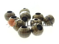 Tip Disco plastic antique 10 mm* 10 mm, cord d= 3 mm, 10 pcs