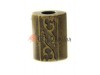 Buy Tip fluted "Barrel" 11 mm*14mm antique cord d = 4 mm wholesale and retail