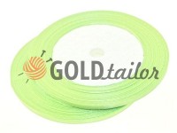 Satin Tape 7mm, color palegreen, length 25 m