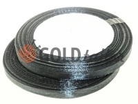 Satin Tape 7mm, color black, length 25 m