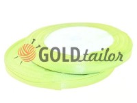 Satin Tape 7mm, color greenyellow, length 25 m