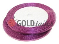 Satin Tape 7mm, color dark magenta, length 25 m