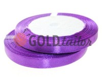 Satin Tape 7mm, color darkorchid, length 25 m