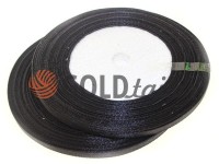 Satin Tape 7mm, color black, length 33 m