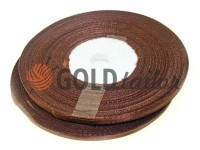 Satin Tape 7mm, color brown, length 33 m