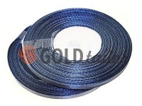 Satin Tape 7mm, color mediumblue, length 33 m