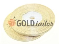 Satin Tape 7mm, color cornsilk, length 33 m