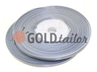 Satin Tape 7mm, color lightgrey, length 33 m